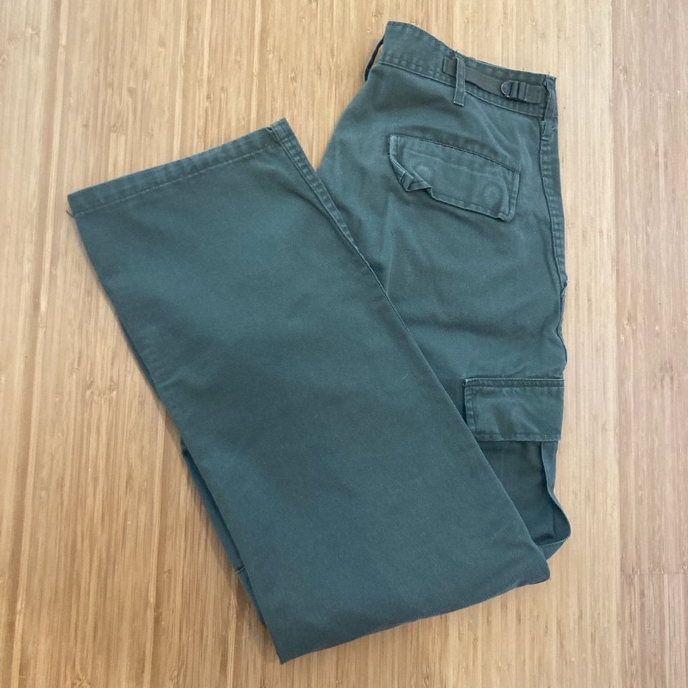 Green Surplus Cargo Pants W31.5-35 L29.5